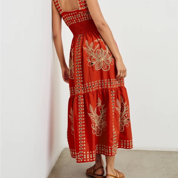 Rails Red Embroidered Maxi Dress - Picture 3 of 5